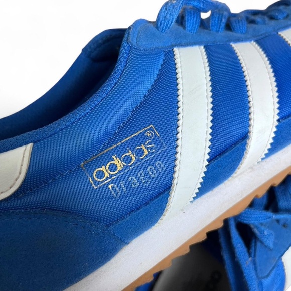 Adidas Dragon Men’s. Lue and White Sneakers Size 12 - Picture 7 of 7